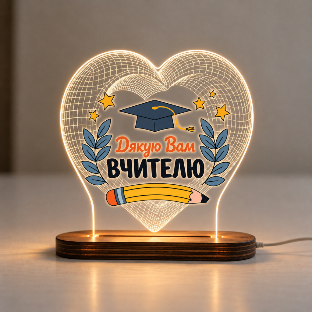 Нічник «Дякую Вам, Вчителю»