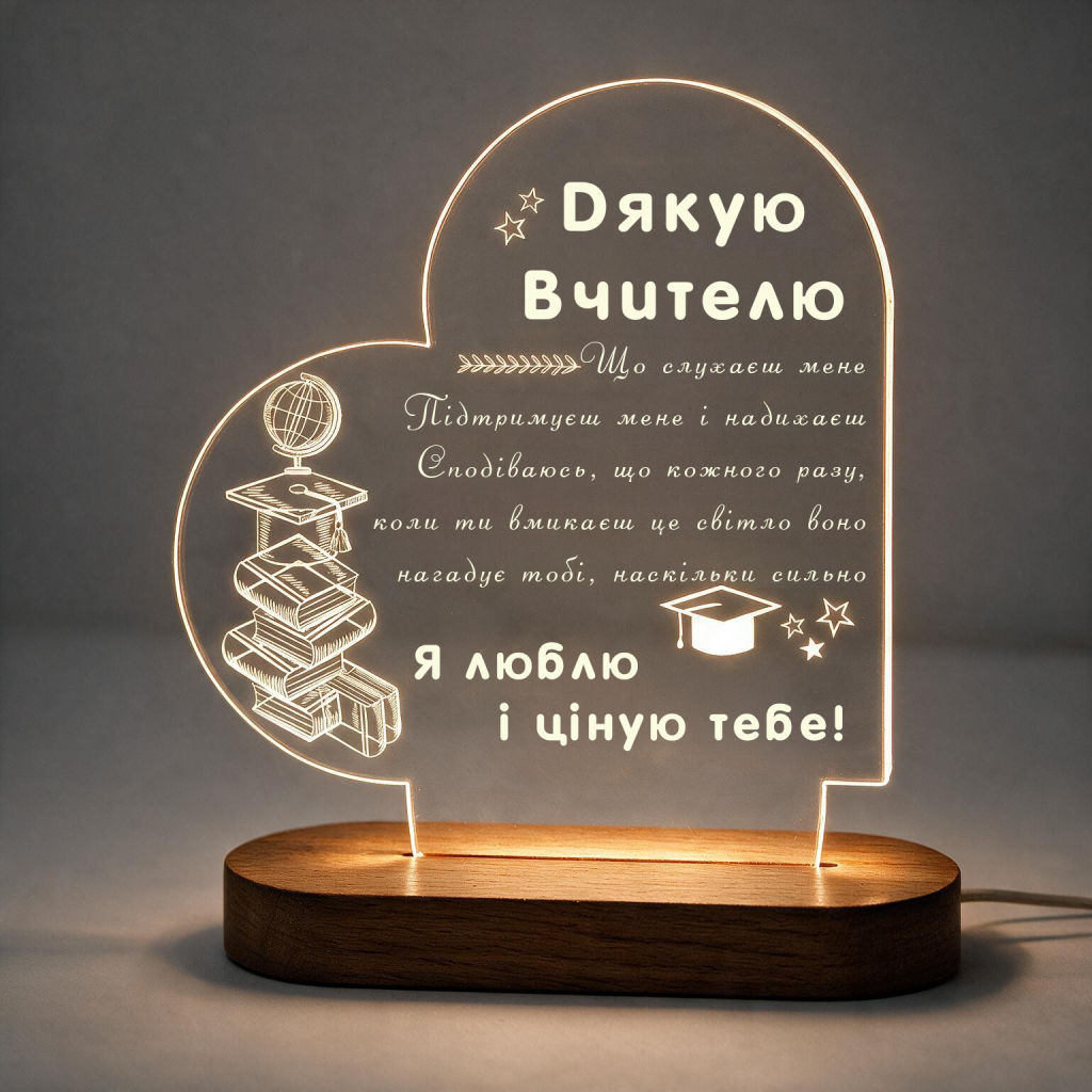 Нічник «Дякую Вчителю»