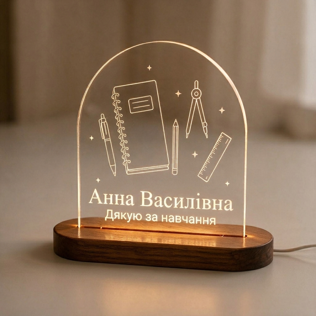 Нічник «Дякую за навчання»