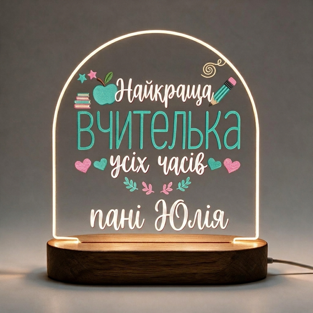 Нічник «Найкраща вчителька усіх часів»