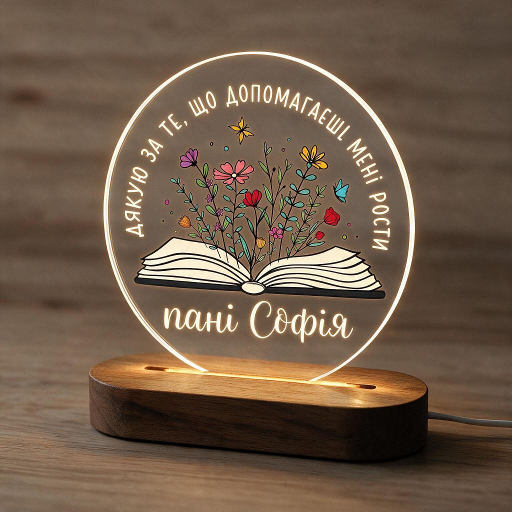 Нічник «Дякую, що допомагаєш рости»