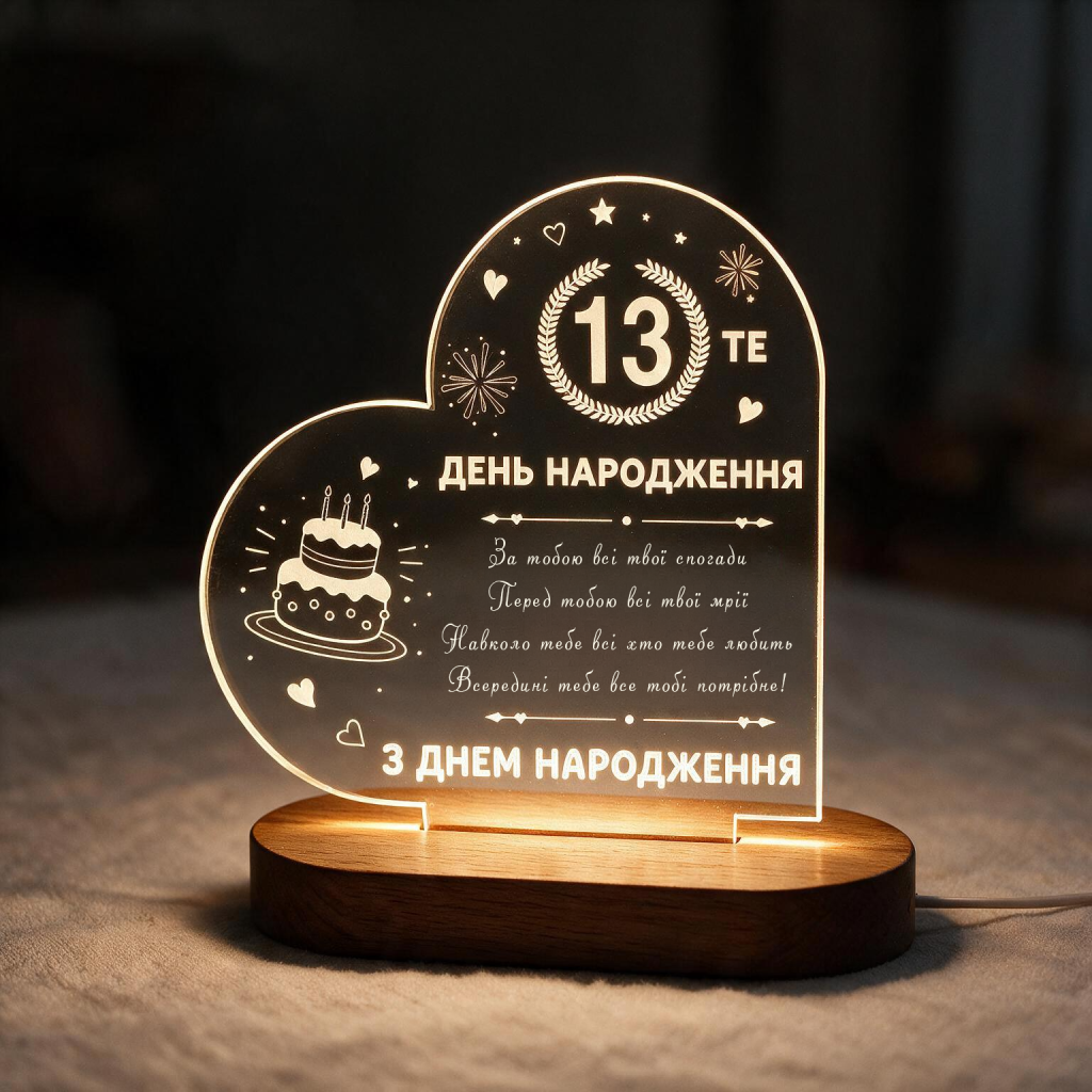 Нічник «Ювілейний день народження»