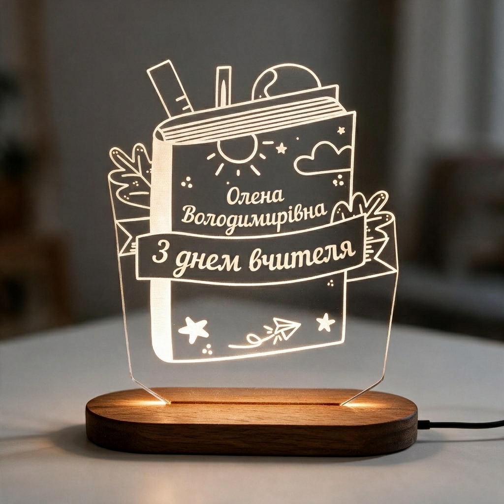 Нічник «З днем вчителя»